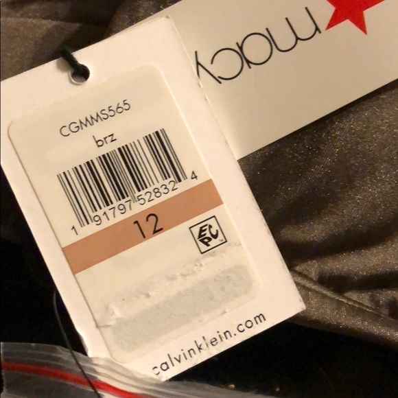 CALVIN Klein One Shoulder Starburst One Piece - Picture 5 of 11